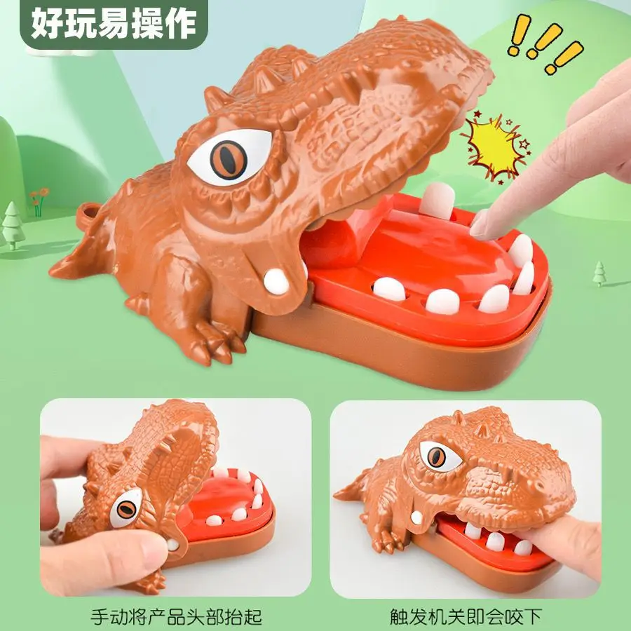 Felisu Mini Dinosaur Teeth Toys Game Dinosaur Biting bite toy finger Decompression tricky toys