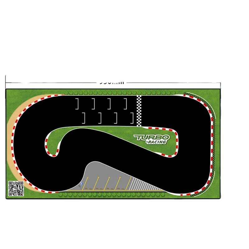 Turbo Racing 1:76 RC Car Racing Track  Fit for Different Mini Scale Race RC car