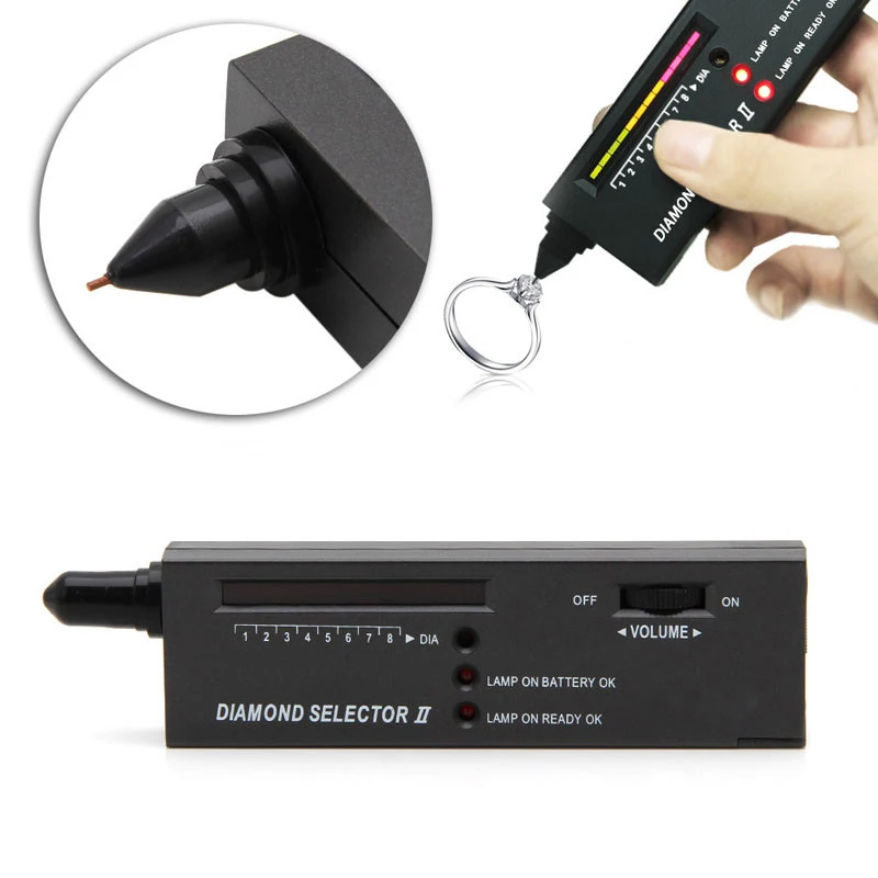 Профессиональный высокоточный Алмазный тестер селектор драгоценных камней ювелирный инструмент светодиодный индикатор тестовая ручка