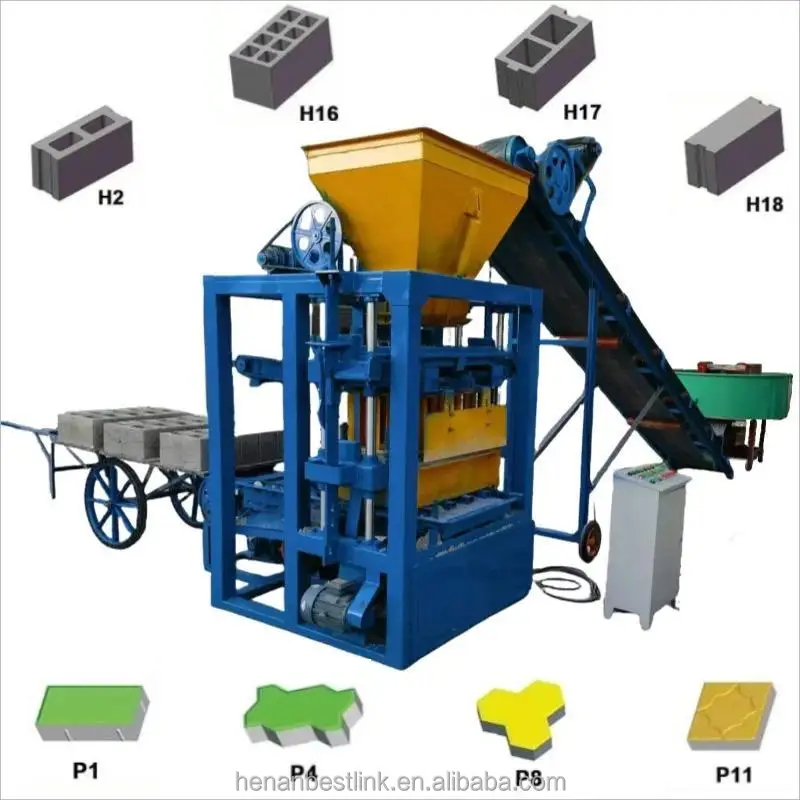 Hot Sale BL4-26 Semi-automatic Brick Making Machine Multifunctional Cement Molding