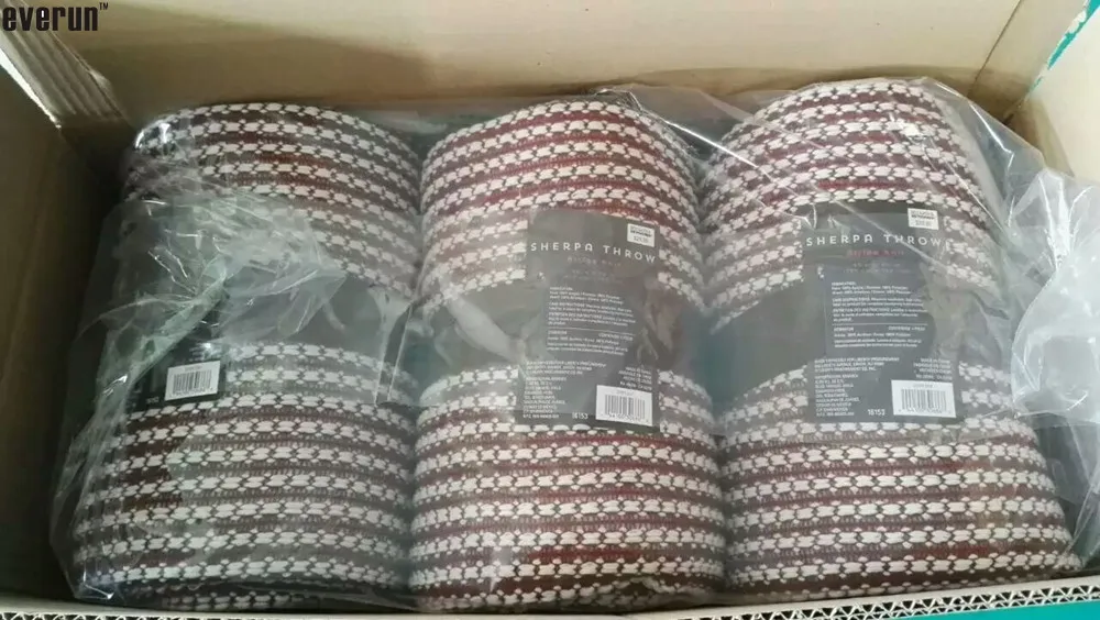 Magic Green 100% Acrylic Portable Square Bamboo Fiber Jacquard Tricot Knit Fringe Shawl Throw Blanket