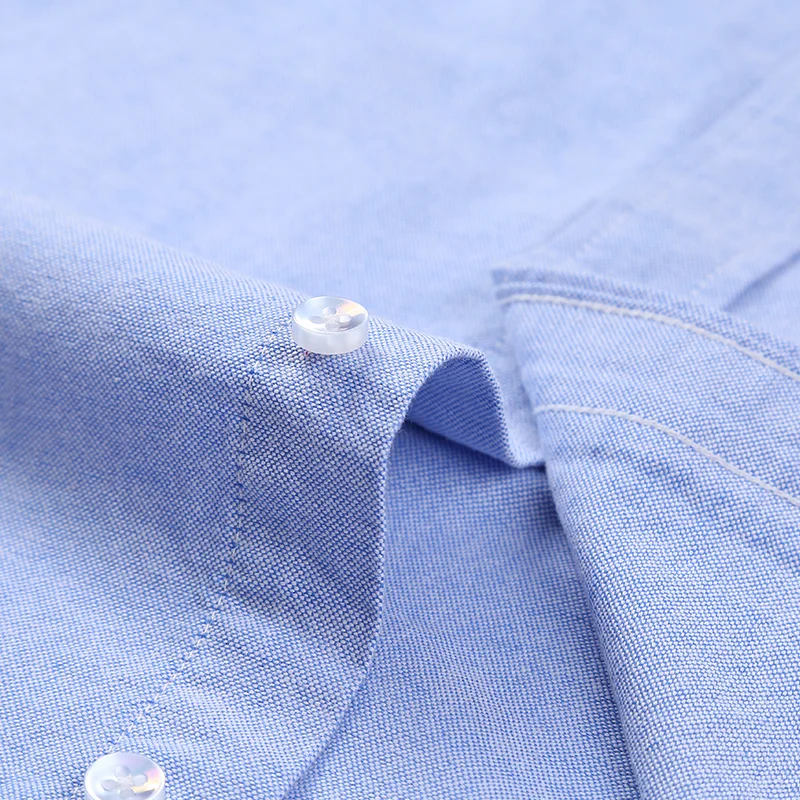 Hot Sale Long Sleeve Oxford Cotton Comfortable and Breathable Office Solid Color Casual Shirt