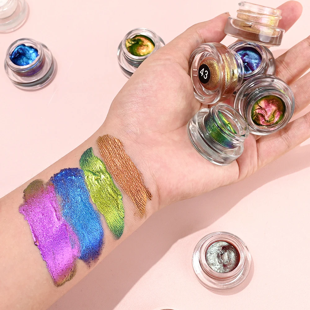 Chameleon Glitter Eyeshadow Duochrome Cream Eye Makeup Cosmetics Glitter Gel Eyeshadow