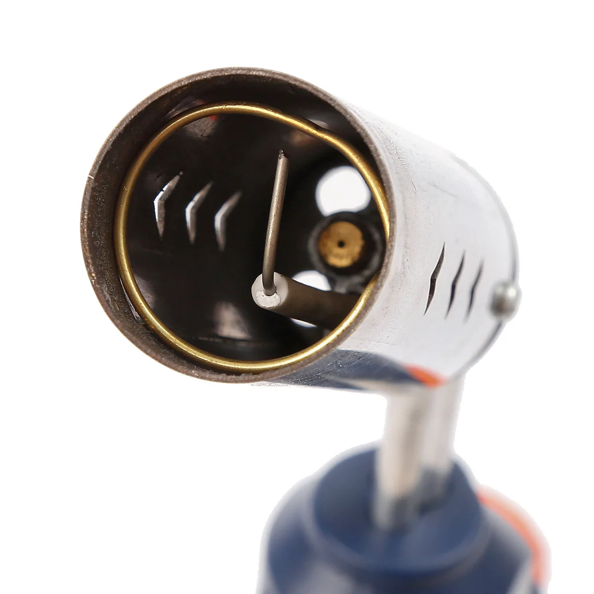 Metal Flame Gun with Lighter Windproof Flamethrower for Household Use for Camping with Its Cassette Gas Tank Fire Spray Gun