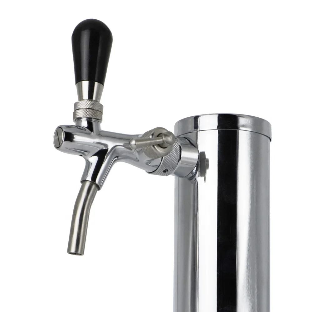 PVD Adjustable Stainless Steel Draft Beer Tower Tap Dispenser with Faucet and Shank