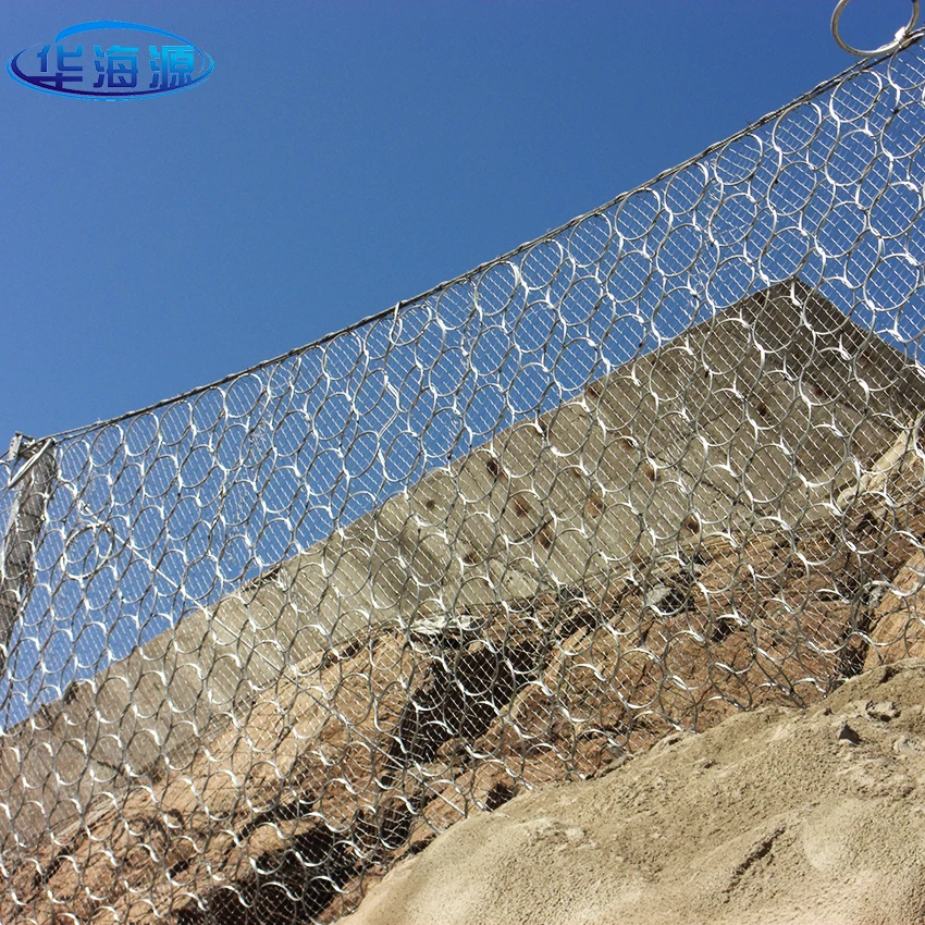 Rockfall Protection Netting High Tensile Wire Mesh Netting Slope stabilisation mesh landslide barrier