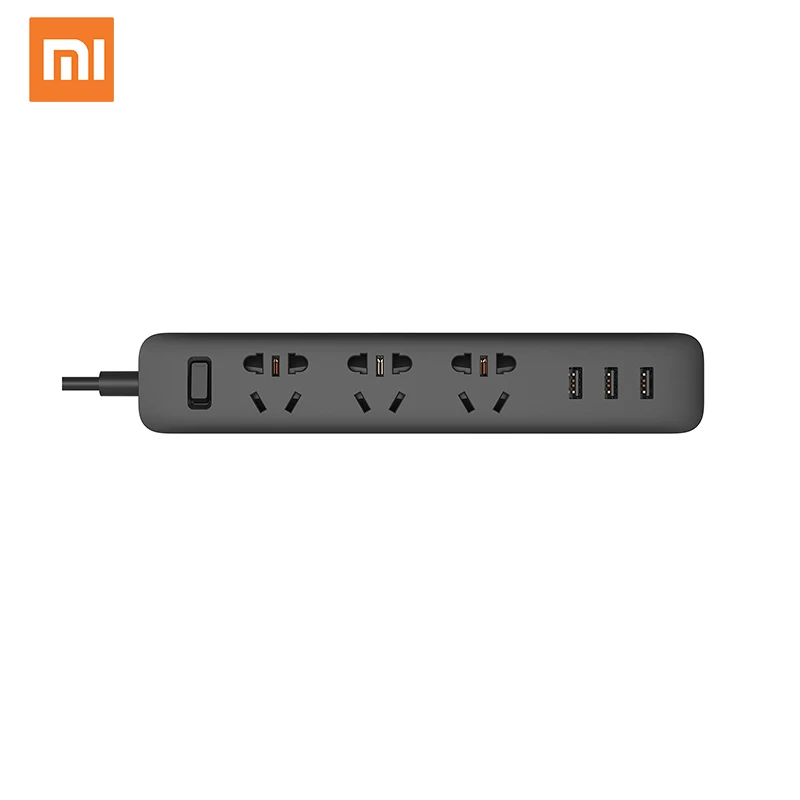 
Chinese Version Xiaomi Power Strip 3 Outlet 3 USB Fast Charging Patch Board Plug 