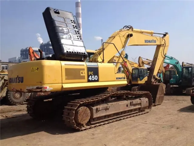 Японский оригинальный использованный PC450-7 экскаватор Komatsu продается в Шанхае Китай