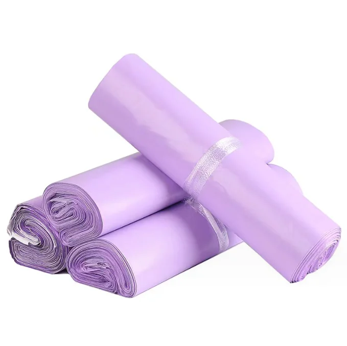 Purple Shipping Mailing Bags Recyclable Delivery Packaging Envelopes Boutique Poly Plastic Mailers Logo Custom for Clothing