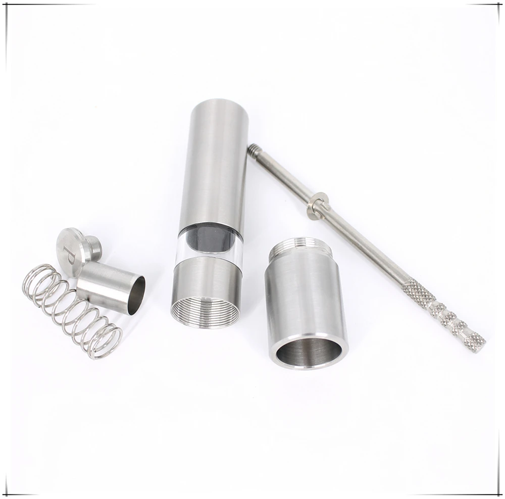 Stainless steel mini manual salt/pepper mill