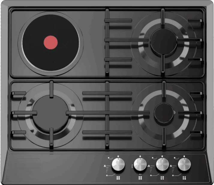 enamel gas and electric cooker 4 Burner 3 Gas Cooker For 1  Electric Gas Stove