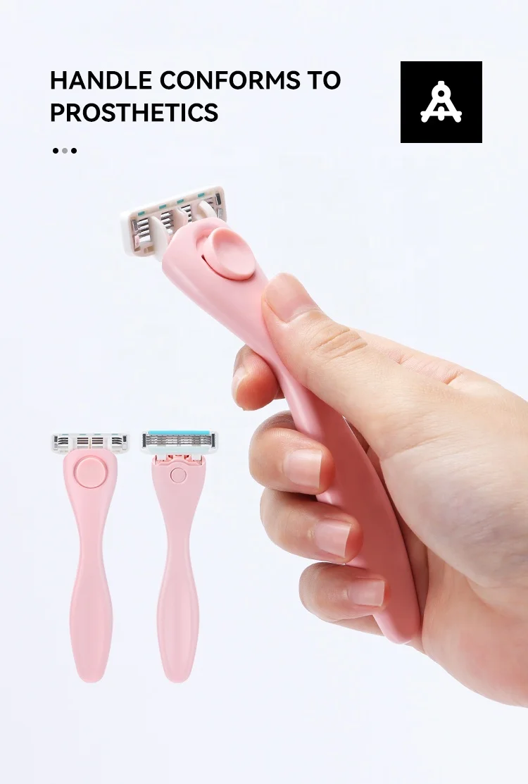 Different Colors Replaceable Razor Women Shaving Razor With Colorful Handles