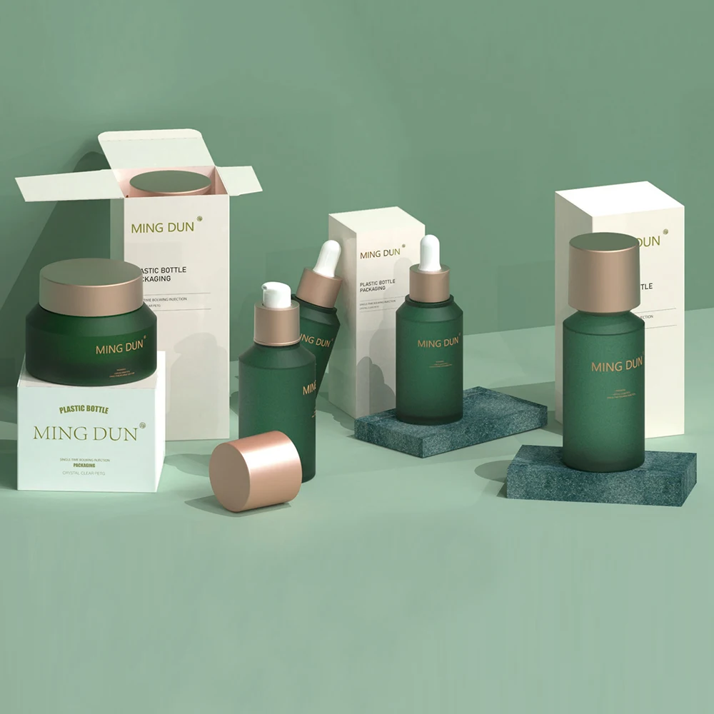 30 50 G 50 100 120 Ml 1 1.7 4 Fl Oz Gold Pump Lotion Bottles Set Face Cream Cosmetic Packaging Bioplastic And Jar For Cosmetics
