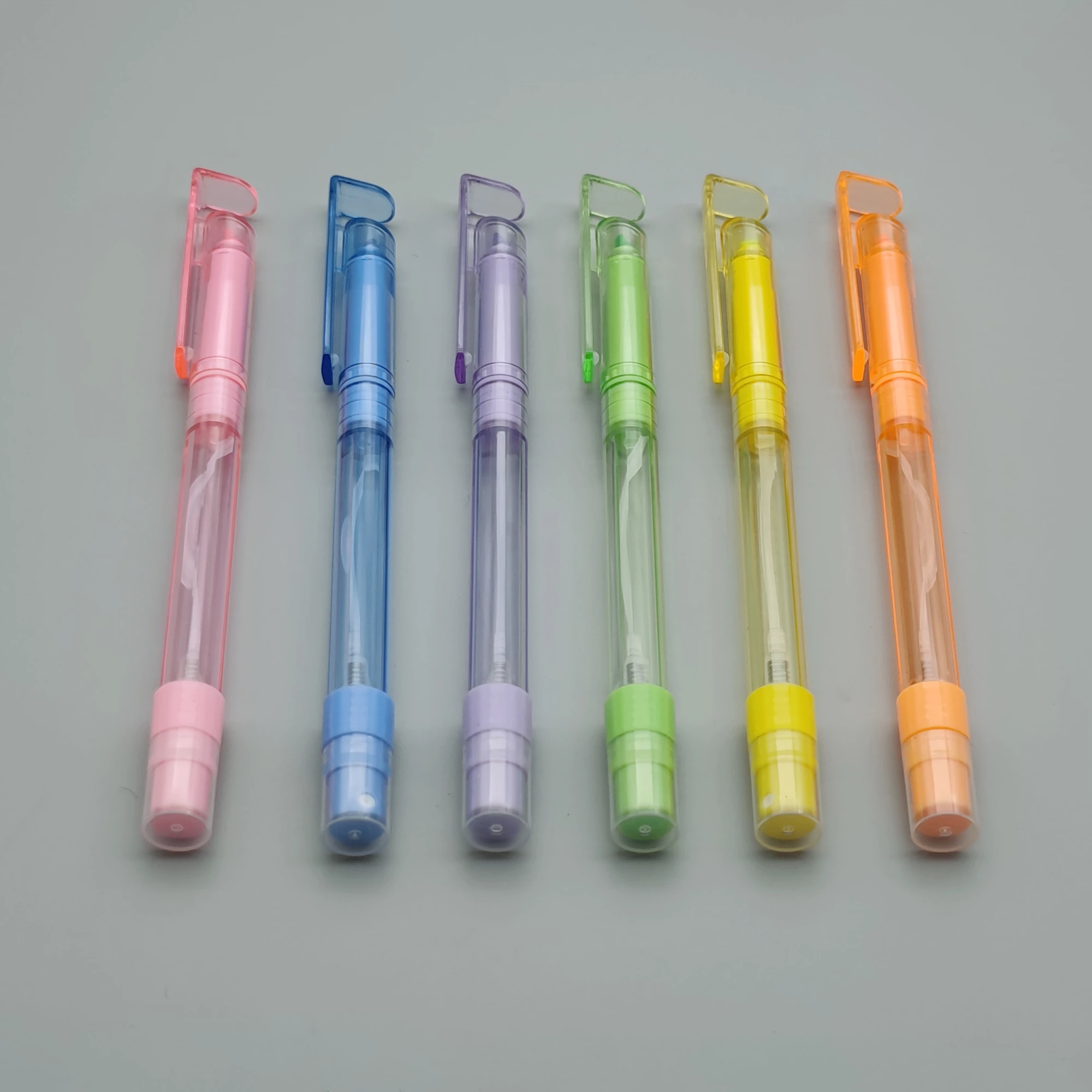 Multi-function fluorescent pen phone holder pen personalized spray pen with candy color
