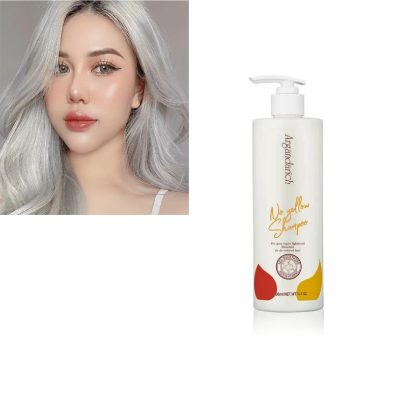 Purple Shampoo Factory Top Quality Private Label Protect Color Hair Effect Anti-Yellow Shampoo
