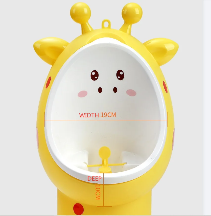New Design Height Adjustable Cartoon Cute  Portable  Baby Training Potty Urinal eco-friendly