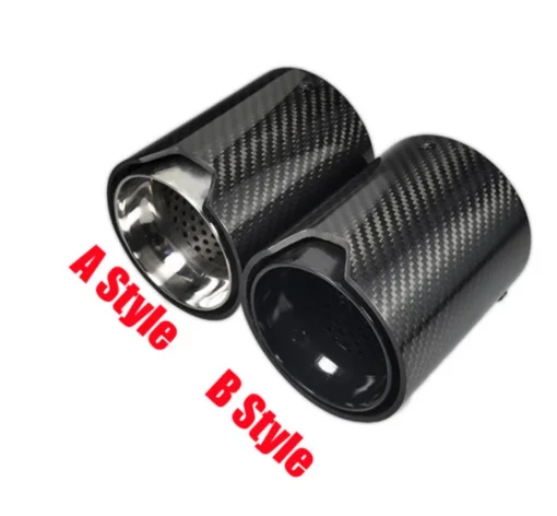 1piece 67MM Carbon Fiber Car Exhaut tip Exhaust Pipe For BMW 1234 M Performance M2 F87 M3 F80 M4 F82 F83 M5 F10 M6 F12