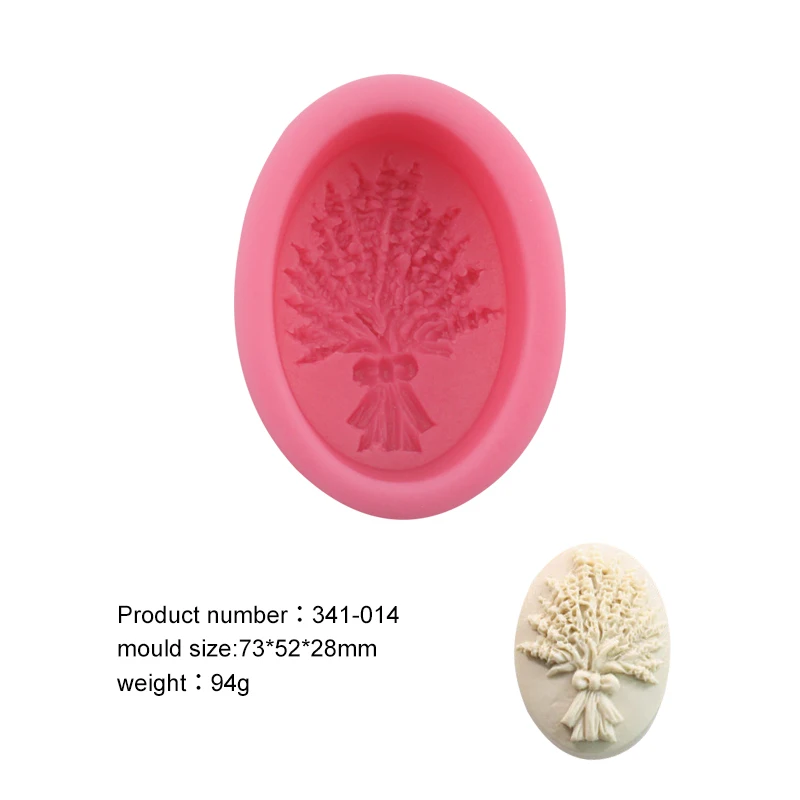 
Customized hand soap sugar turning Chocolate pudding Fondant mold oval bouquet soap Silicone mold baking cake mold 