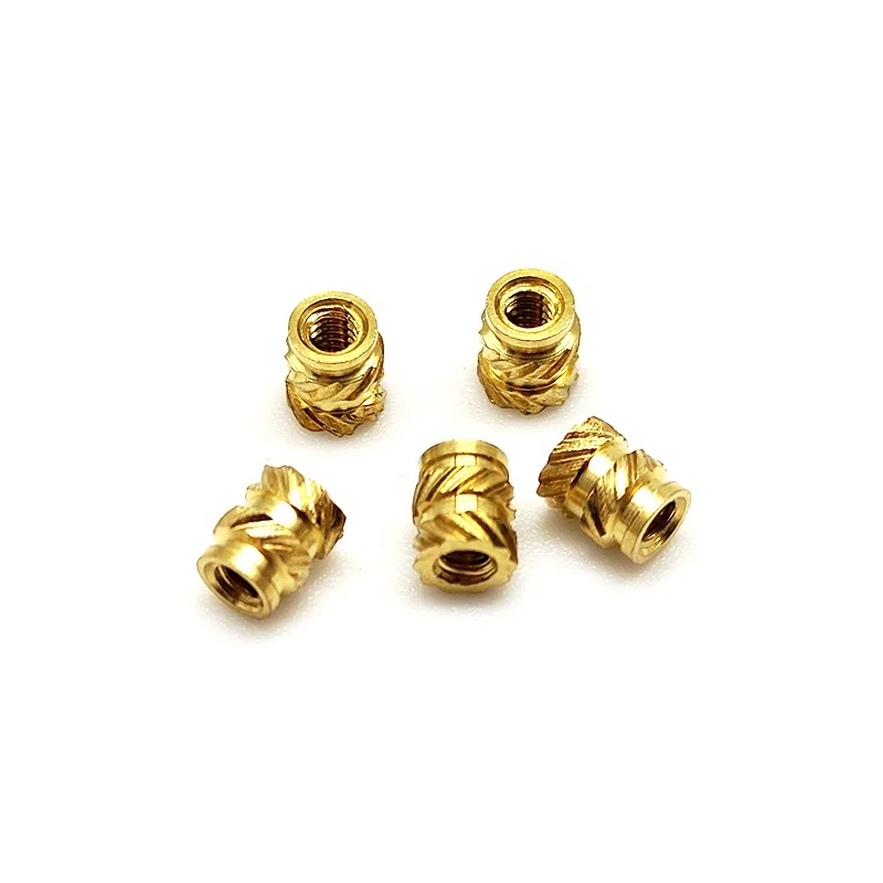 M2 M2.5 M3 M4 M5 M6 M8 Hot Sell Brass Nuts with Imperial Thread ISO Standard Nut Inserts Cheap Melt Insert Nut