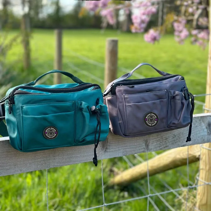 Dog Product Accessories Private Logo Waterproof Nylon Bottle Carrier Human Pet Food Dog Adventure Hiking Walking bag Customized