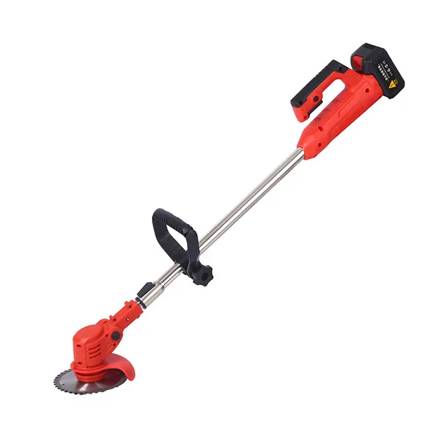 High Power Rechargeable Cordless Electric Grass Trimmer Home Wireless Lawn Mower Portable Grass Cutter Garden Pruning Tool Set