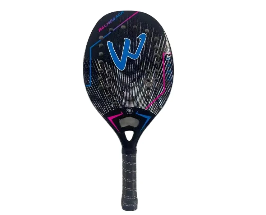 Professional Customized 100% Carbon Beach Tennis Racket 3k 12k 18k Padel Rackets