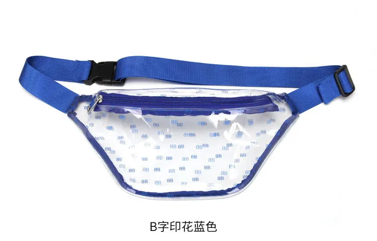 Transparent joker waterproof  travel outdoor women  Pvc beach waist bag  fanny pack for ladies