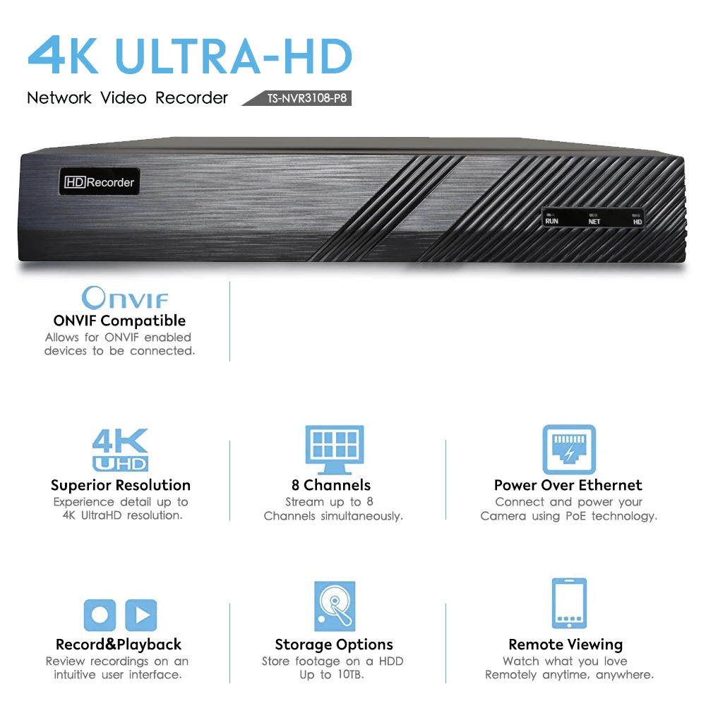 8CH 8MP 5MP Smart Dual Light IP POE Camera System Guard Viewer OEM Audio 8CH Security Turret Network Camera CCTV 4K NVR Kit