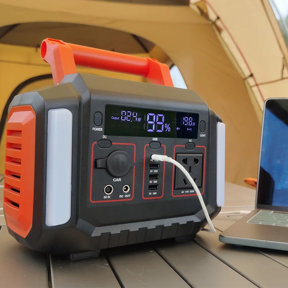 500w1000w station power  battery portable solar generator power station us supply inverter outdoor 230wh