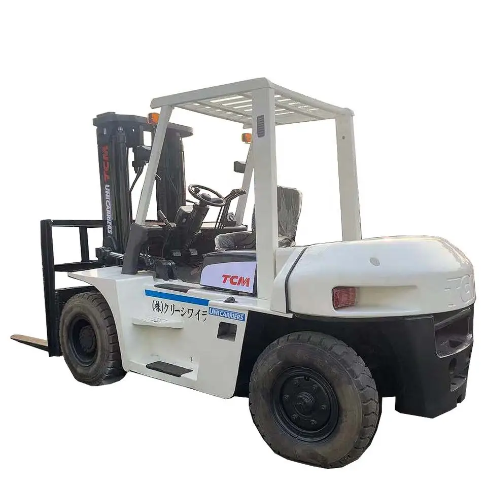 Used Forklift TCM 7 ton,japan tcm fd30 diesel forklift with good working efficiency hot sale in shanghai