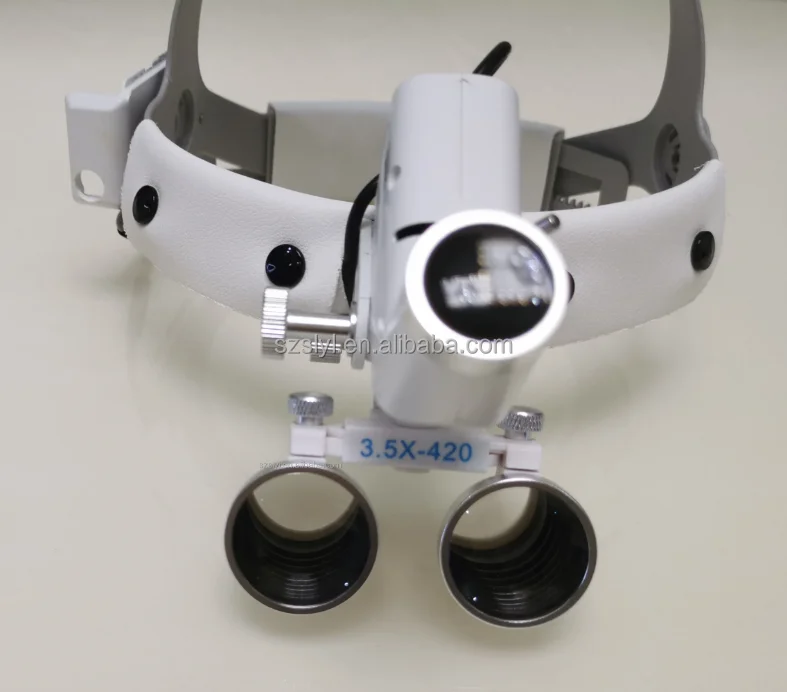 Head Wear Type LED Headlight 3.5X 2.5X Binocular Loupe Surgical Headlight ENT