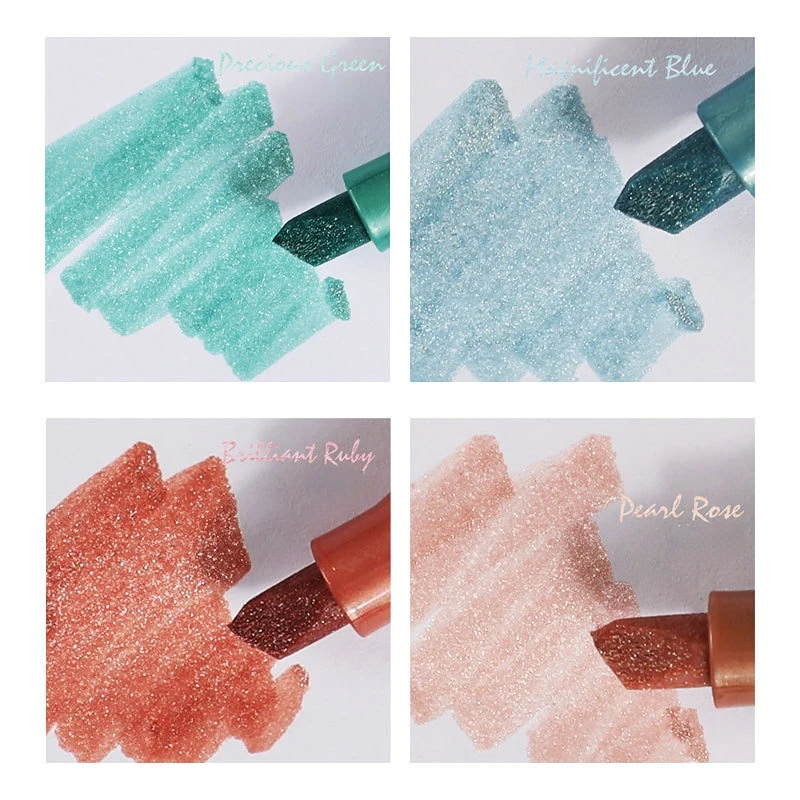 New Arrivals Cute 8-color Highlighter Pen Glitter Pens Mini Marker Student Stationery School Supplies