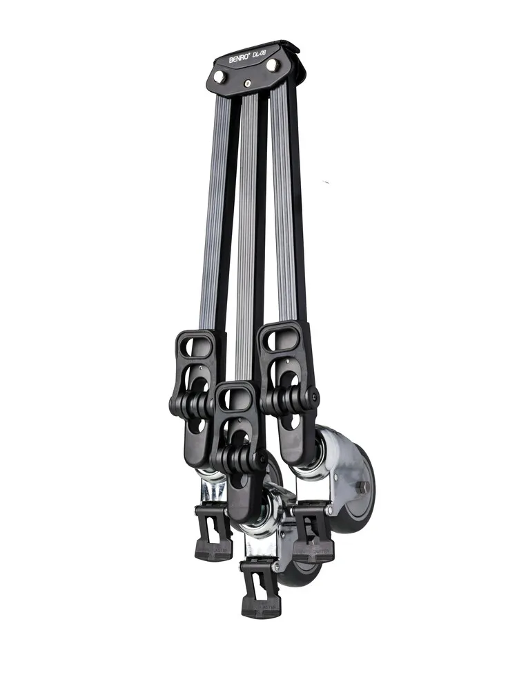 Free Shipping Benro Flexible 3 Wheels Carry Handle Camera Tripod Dolly DL08 Suit for Digital Camera and Camcorders