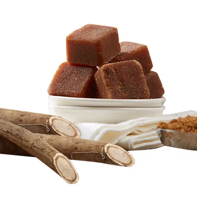 New Listing Brown Sugar Burdock Square Black Sugar Tea Health Promotion Series