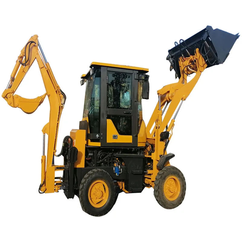 Factory Direct Sales Wheel Loader Backhoe Excavator Hydraulic Construction Machinery with 1 Year Warranty Optional Attachments