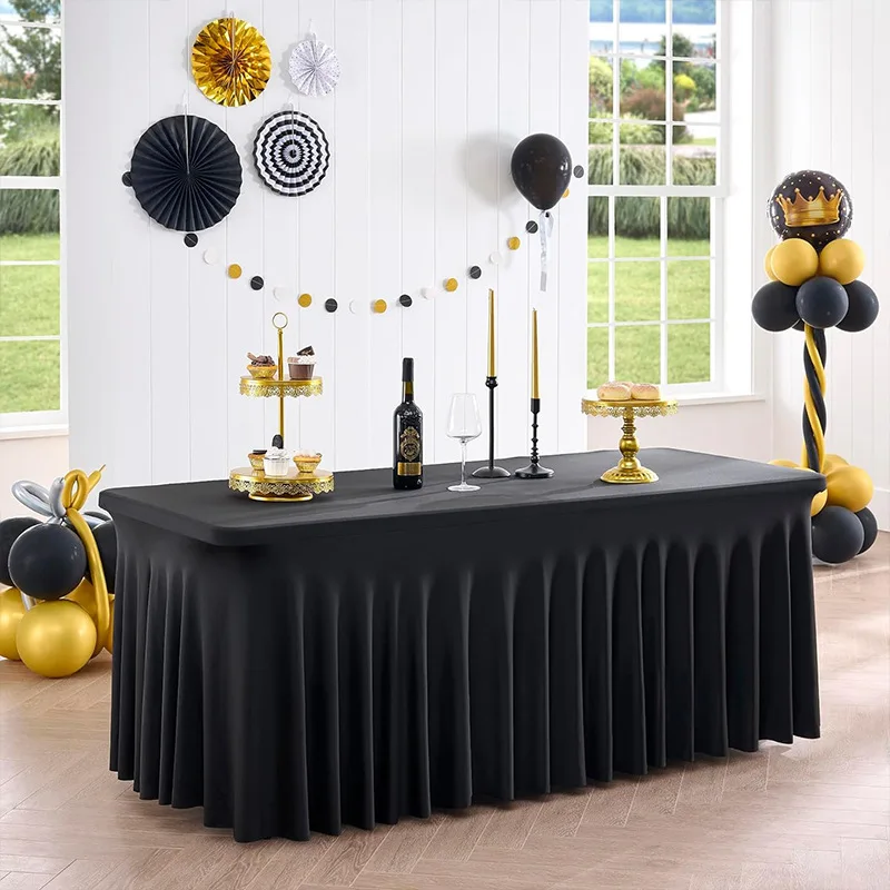 White Black lace Table Cloth Round Rectangle Square 100% Polyester Table Cloth Tablecloth custom print tablecloth
