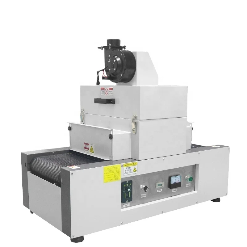 UV curing machine ultraviolet drying  machine UV varnish RX200-2 electronic speed control transmission machine