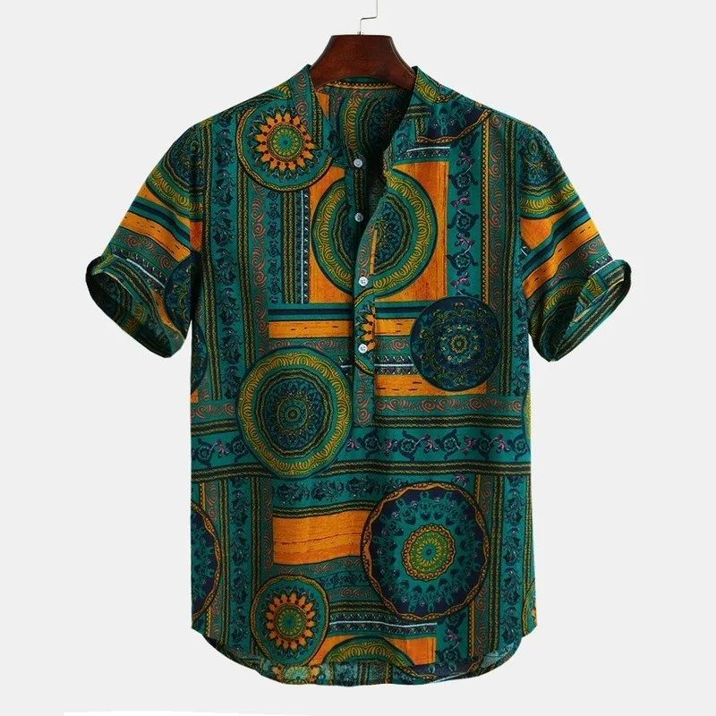 
2020 new arrival african printing plus size cool casual POLO t-shirt for men 