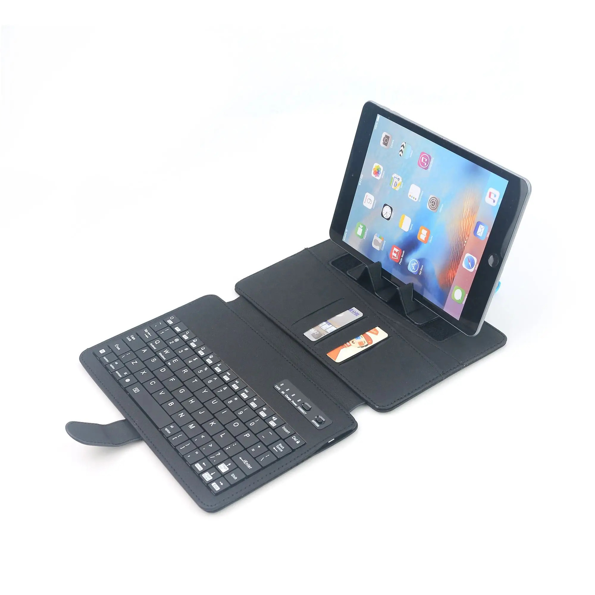 FOCUS New Custom Logo Promotional Gift Tablet Cover with Keyboard Magnetic Tablet Stand Phone Stand Bluetooth Keyboard