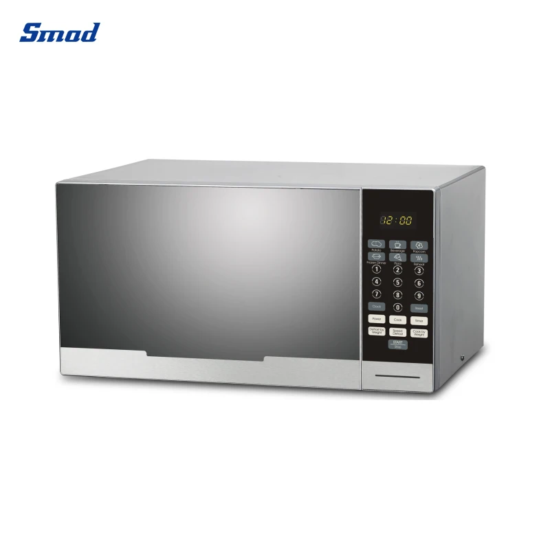 0.7cuft White Black Color Touch Button Control Turntable Microwave Oven