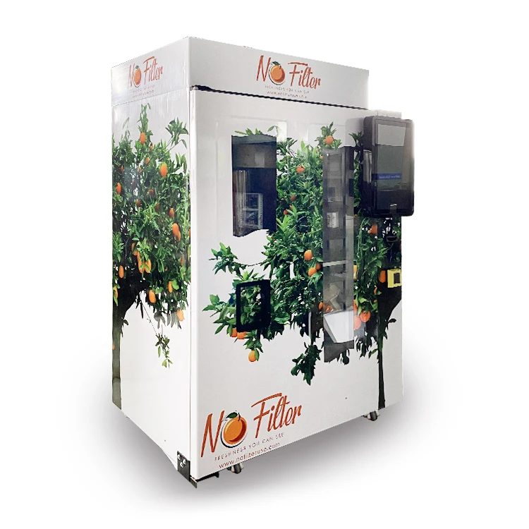 Fully Automatic  Ice Juice  Fresh Lemon Orange Juice Vending Machine for Sale