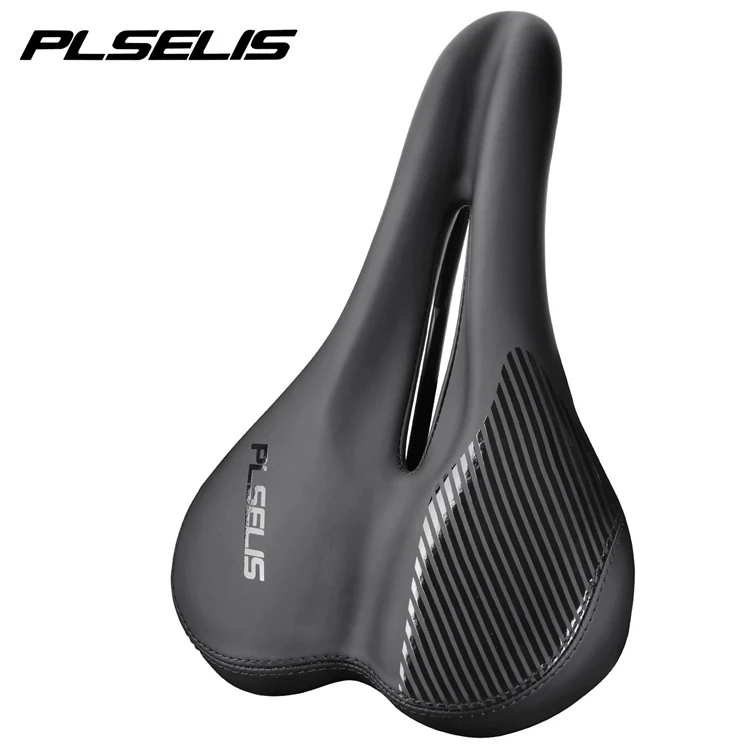 High Quality Black PU Leather Saddle MTB / Road / Folding Bicycle Saddles Soft Bike Front Seats Bike Parts