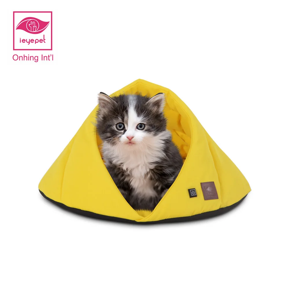 
Patented Electric Heated House Washable Pet Soft Warm Heat Mat Pet Bed Cat Cave 
