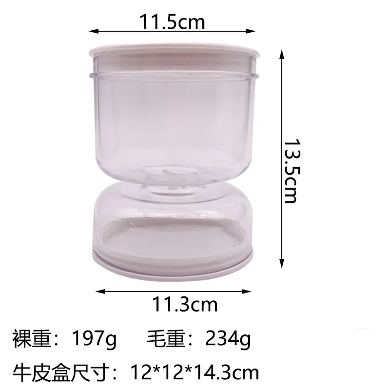 2023 Maisons New Arrival Kitchen Food Storage Olive Hourglass Jar Container with Strainer Dispenser Pickle Jar