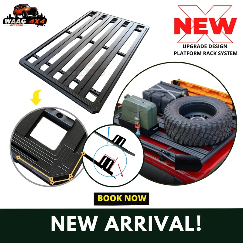 135*125CM Platform Flat Roof Rack For Mitsubishi Triton MR L200 Cargo Rack Accessories