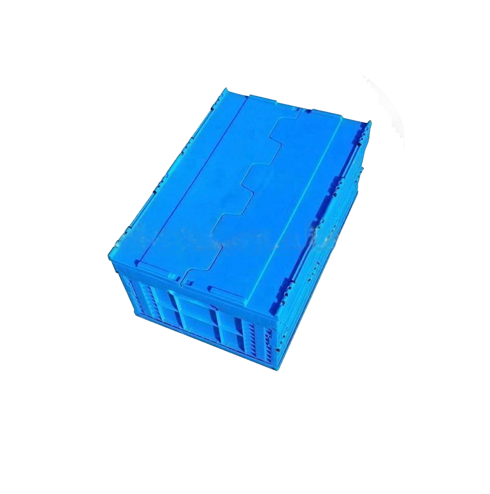 Storage Tote Crate Attached Lid Container Box Customize Logistic Tote Crate for Storage Plastic Qingdao Customized Logo Mesh