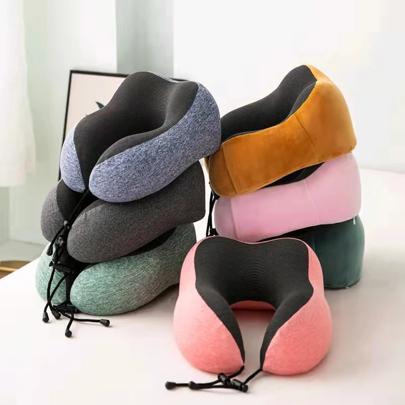 High Quality Customized Neck Pillow U Shape Memory Foam Travel Pillow for Airplane