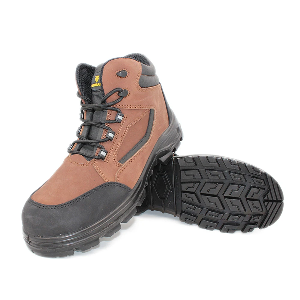 Puncture Resistant With Steel Toecap Unisex Leather Work Safety Boots