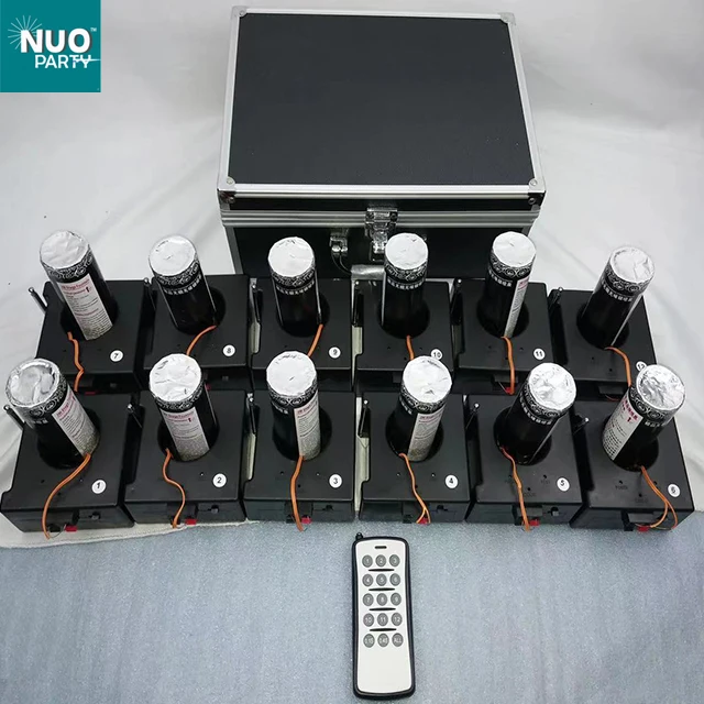 12 шт. приемник, система обжига фейерверков для сцены, Крытый холодный фонтан