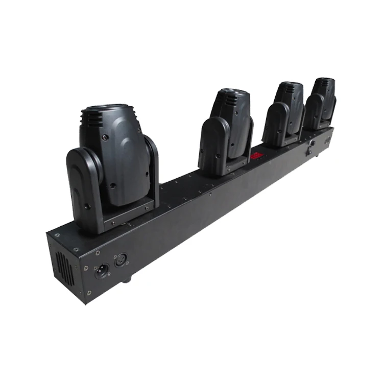 2019 Pro Dj Disco Event Lighting 4X10W RGBW 4in1 LED  Four Heads DMX Sharp Beam Bar Moving Head Stage Lights For Party